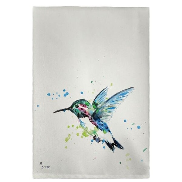 Betsy Drake Betsy Drake GT635 Green Hummingbird Guest Towel - 20 x 20 in. GT635 - main